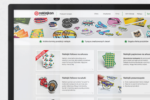 Sklep Naklejkon wizualizacja
